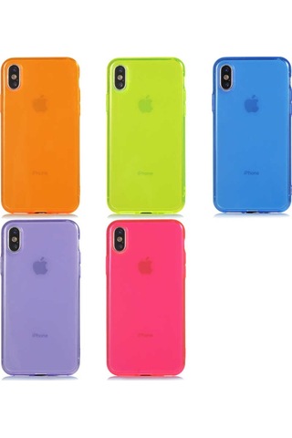 Apple Uyumlu iPhone XS 5.8 Kılıf Zore Mun Silikon-Mor