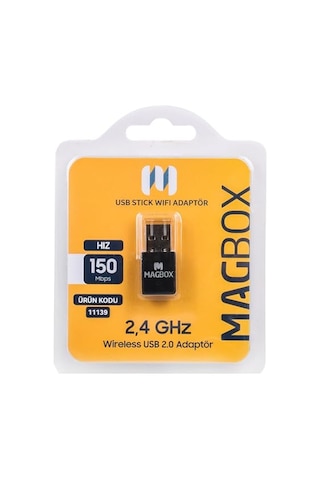Mini Usb Stick Wifi Adaptör, 7601 Chipset, 2.4ghz, 150 Mbps, Hd Uydu Alıcı Uyumlu Usb Stick Wifi Adaptör, 802.11n, M
