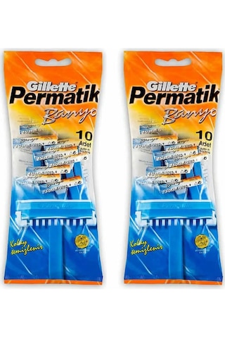Gillette Permatik Banyo Kullan-At Tıraş Bıçağı 2 x 10'lu