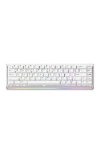 Akko Ray68 He White %65 Astroaim Magnetic Switch 8k Hz Hall Effect Hotswap Argb Kablosuz İngilizce Manyetik Gaming Klavye