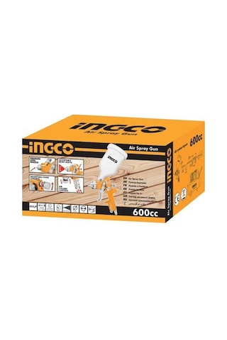 INGCO Endüstriyel Boya Hava Püskürtme Tabancası 600cc ASG1061