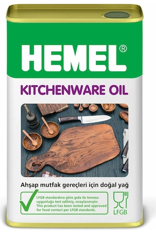 Hemel Kitchenware Oil Clear Şeffaf Ahşap Mutfak Gereçleri Yağı 1 Lt