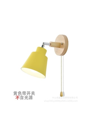 Tongxida Modern Şık Ahşap Duvar Lambası - Pembe Renk, Kolay Kullanım, Pratik Anahtarlı Beyaz Ev İçin İyi Lamba Beyaz