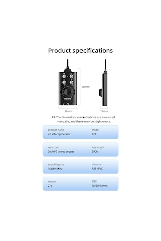 Cr67 Usb / Type-c Harici Ses Kartı 7.1 Gaming Audio Mixer, Reverb Efektli Yayıncı Ve Mikrofon Mikseri