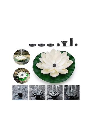 Cps30-0712a Güneş Fıskiyesi Yüzen Görünümler Bahçe Havuz Suyu Sahnesi