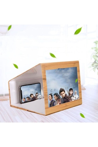 3D Cep Telefonu Ekran Büyüteci Ahşap (530993821)