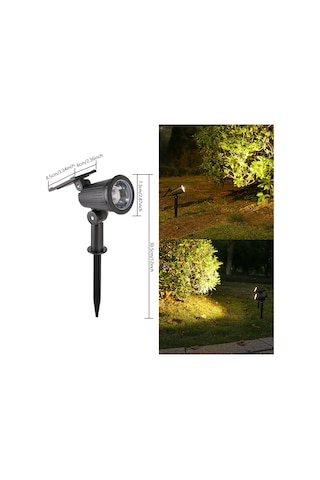 Reedark Güneş Enerjili Dışarıdaki Işık Kontrollü Su Geçirmez Çim Çiçeği Bahçe Ağaç Işığı 2302-1 Led Isınma Işığı Üç Seviye