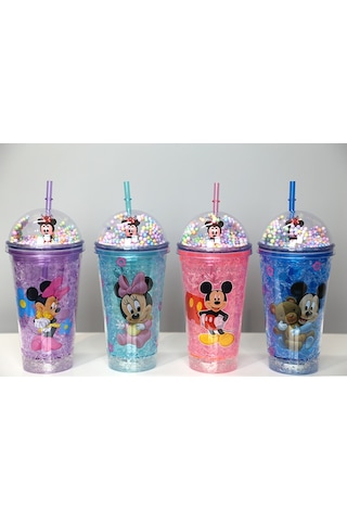 Sevimli Mickey Mouse Pipetli Işıklı Boncuklu Suluk Bardak 400 Ml Sarı Sevimli Mickey Mouse Pipetli Işıklı Boncuklu Suluk Bardak 400 Ml Sarı