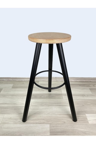 Banco Bar Sandalyesi, Bar Taburesi 72cm Ahşap Siyah