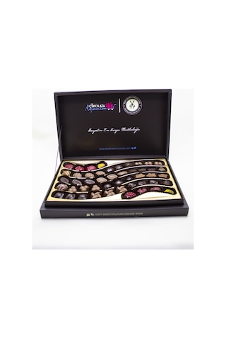 Dark Brown Hediyelik Çikolata 48 Adet Spesiyel Türüf Çikolata Kutusu Gerçek Çikolatadan