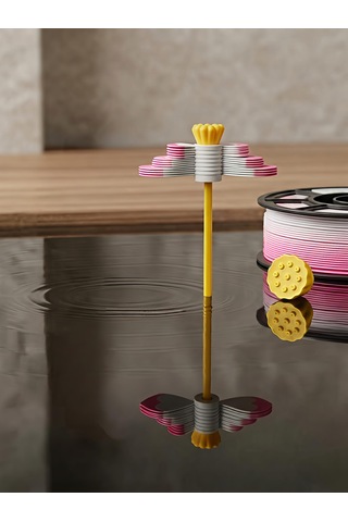 Dönerek Açılan Lotus Çiçeği Dekoratif Figür Diğer