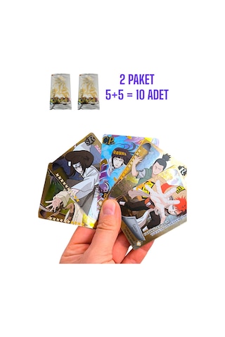 Naruto Kart Anime Naruto Kartları 2 Paket 10 Adet Sert Parlak Kart Özel Seri Diğer