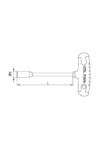 Cetaform K20 Seri T Saplı 8 Mm Lokma Anahtar