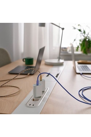 Sjöss Beyaz 11 Cm 65w Usb-c Şarj Aleti - 00609743 Ikea