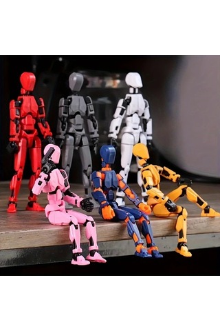 Hightower Beyaz Dıy Çok Eklemli Aksiyon Figürü 3d Robot Modeli Yaratıcı Mas