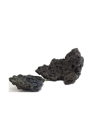 Canlıpetshop Akvaryum Dekoratif Doğal SiyahLav Kaya 10 x 10 CM 8'li