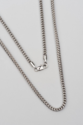 Örgü Zincirli Çelik Erkek Kolye