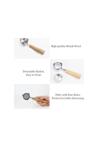 Bloomnest Premium 54mm Çıplak Dipsiz Portafiltre, Barista Bes 870/878/880 Uyumlu, Filtre Sepeti Dahil