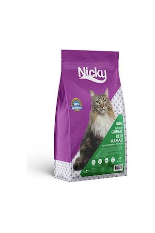 Nicky Adult Multi Color Tahıllı Tavuklu Gurme Yetişkin Kedi Maması 15 KG