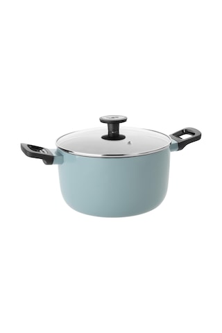 Berghoff Leo Slate Pastel Mavi Alüminyum Tencere 24 Cm