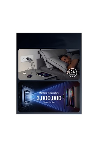 Anker 737 120w Hızlı Şarj Cihazı, 3 Portlu Uyumlu 1