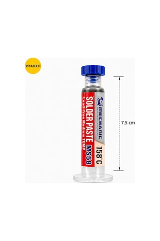 Mechanic Ms58 Kurşunsuz Şırınga Krem Lehim Pastası 158 C 20 Gram