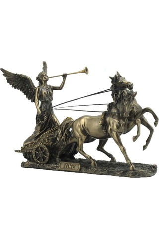 Wıse Nike Dekoratif Obje Antik Yunan Zafer Tanrıçası Poliresin Heykel 28,5 Cm .