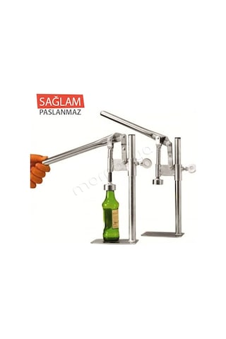 Soda Gazoz Kapağı Kapatma Makinesi Şişe Kapatma Aleti 1000 Kapak Gümüş