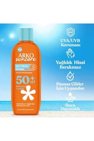 Arko Suncare Çok Yüksek Korumalı Vücut Güneş Losyonu SPF50+ 200 ML