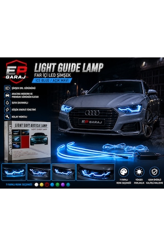 Far İçi Mavi Led Lıght Guıde Lamp Ice Blue Mavi Far İçi Led Seti 0