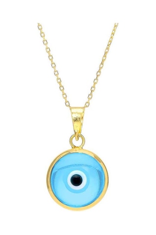 Moom Mücevherat Kadın 14 Ayar Altın Nazar Göz Kolye Ucu N11.40327