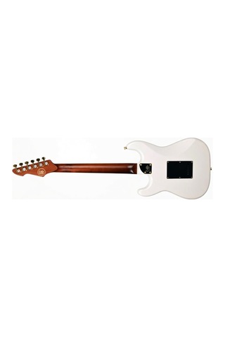 Peavey Raptor Lightning Bolt St 60th Hss Stratocaster Elektro Gitar Gold Hardware - Olympic White