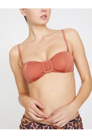 Deep Beach Tarçın Kare Tokalı Bikini Üstü Db20050bu 001
