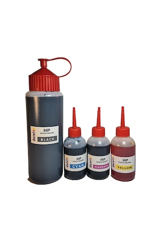 Hp 4515 4645 1015 (650) Kartuş Dolum Set 500 ML Siyah+3X100 ML Renkli