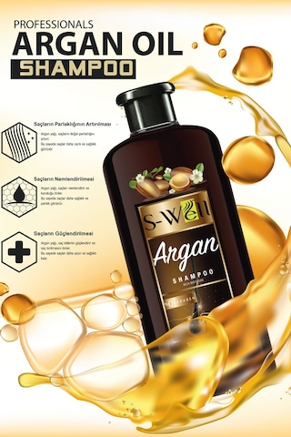 S-Well Argan Yağı Saç Bakım Şampuanı 500 ML