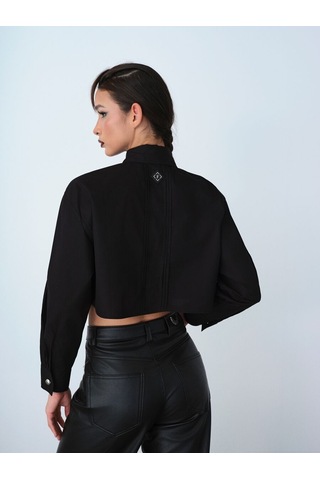 LOFT Loose Fit Kadın Gömlek U.kol Lf2040304 Q1.v1 Siyah
