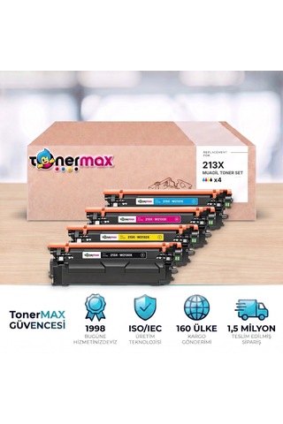 Hp 213x Cmyk Uyumlu Toner Seti - Çipli / Color Laserjet Enterprise 5700 / 6700 / Mfp 5800 / 6800 / W2130x / W2131x / W2132x / W2133x