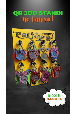 Petjoo Standlı Kedi Köpek Künye Seti