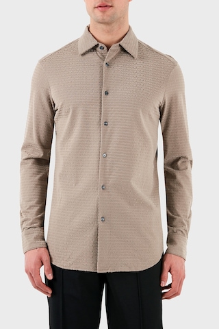 Emporio Armani Erkek Gömlek Em001537 Af10017 F6063 Bej Bej