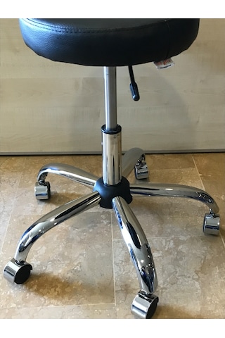 Dekofis Krom Metal Ayaklı Tabure