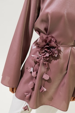 Çiçek Salkımlı Kemer Lila Lila