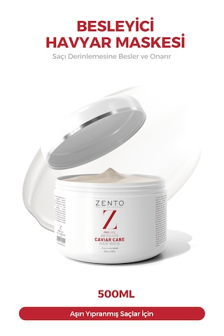Zento Haır Mask Yoğun Havyar Bakım Saç Maskesi 500 ML