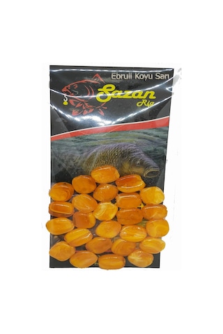 Sazan Dip Yemi Ebruli Boncuk Yassı 12 Mm (25 Adet)