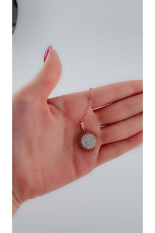 Bhs Life Kadın Zirkon Taş Ay Tasarım Çelik Kolye