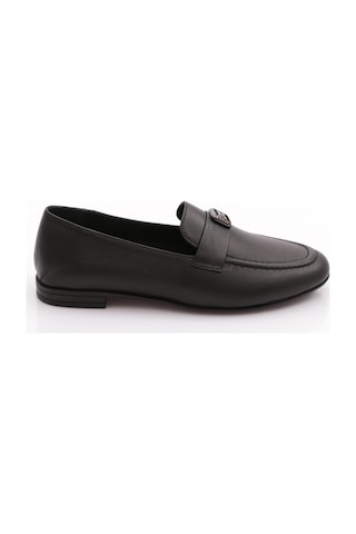 Dgn 505 Kadin Loafer Ayakkabi Siyah Napa