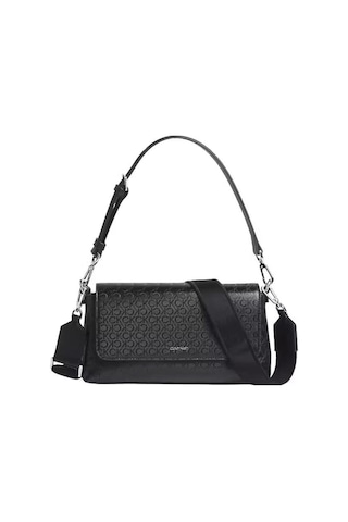 Calvin Klein Ck Must Aop Dbl Straps Conv Shou-8269 Siyah