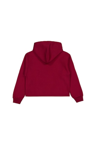 Civil Girls Paris Baskılı 10-13 Yaş Sweatshirt Bordo