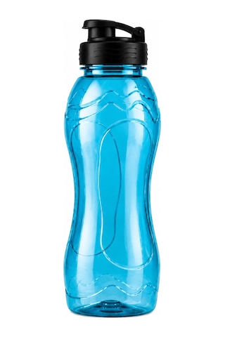 750 Ml Sert Plastik Su Matarası Kilitli Kapaklı, Bpa Free Su Şişesi 3 Renk Seçeneği İle Mavi