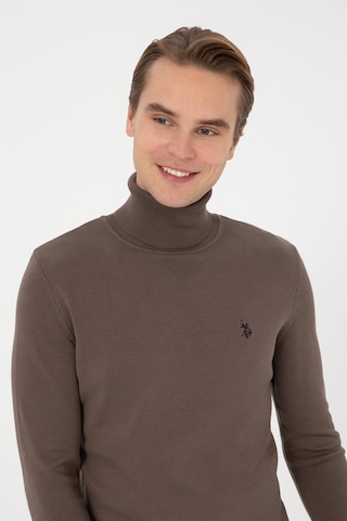 U.s. Polo Assn. Erkek Vizon Kazak /triko 50313640-vr052 Vızon