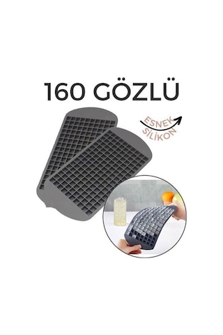 Mini Küp Şekilli , Silikon Buz Kalıbı - 160'lı Mini Buz Kalıbı Silikon Diğer